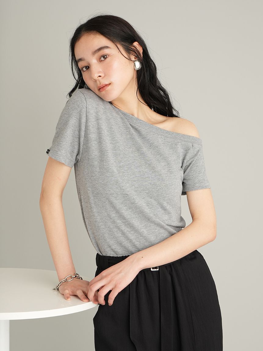 Mila Owen「アシンメトリーネックＴシャツ」|Tシャツ・カットソー|