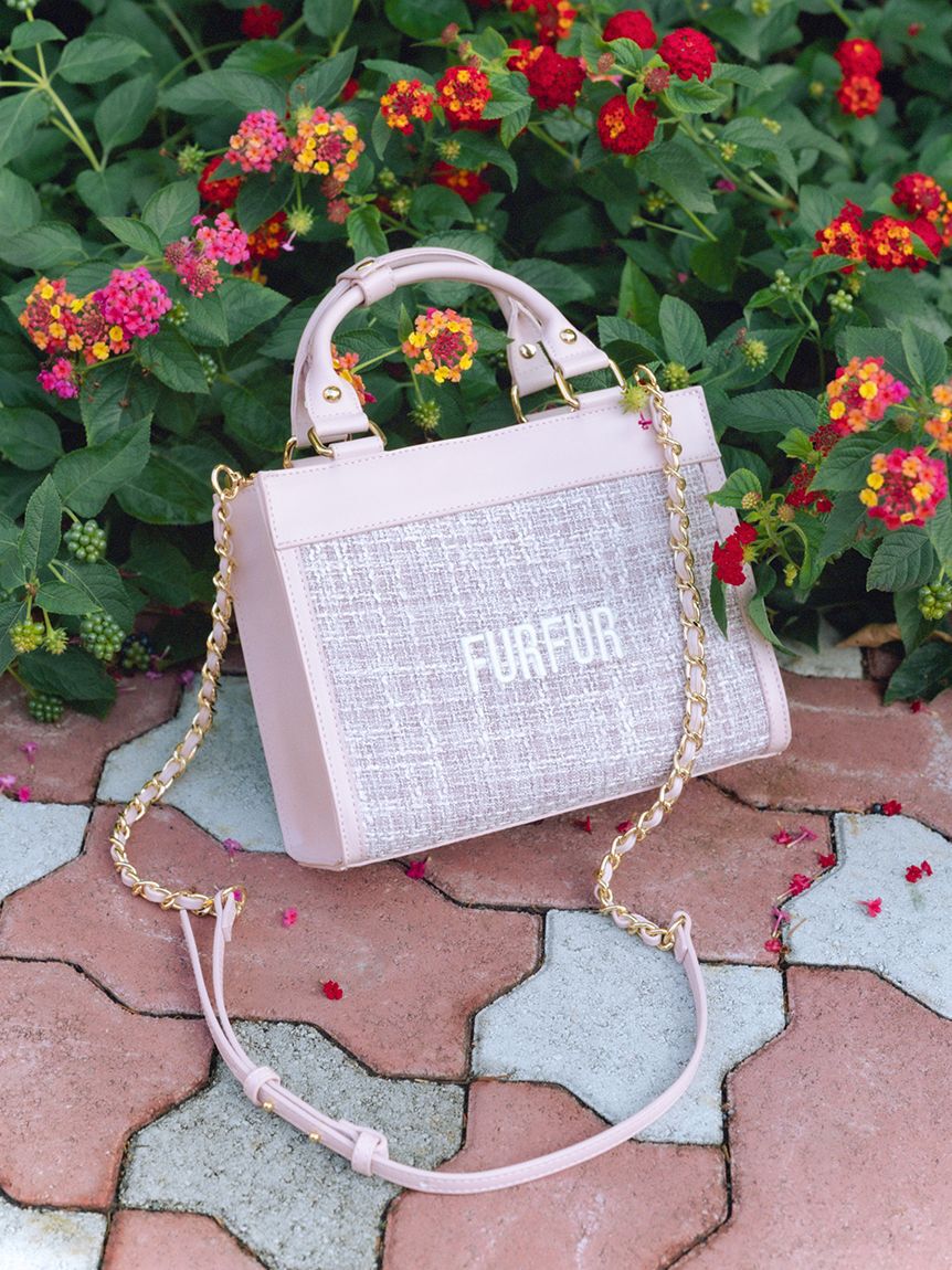 FURFUR「【限定カラー】ツイードロゴトートバッグ」|トートバッグ|
