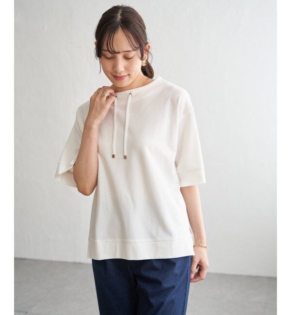 ikka「【接触冷感】鹿の子スピンドルプルオーバー」|Tシャツ・カットソー|