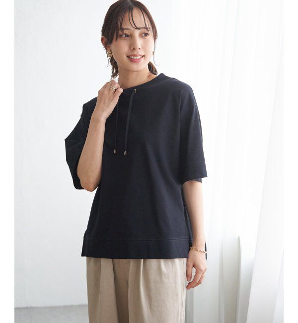 ikka「【接触冷感】鹿の子スピンドルプルオーバー」|Tシャツ・カットソー|