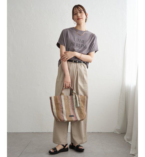 ikka「【接触冷感】ロゴフォトチュニックTシャツ」|その他|