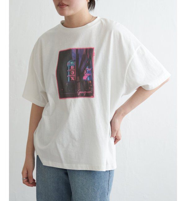 VENCE share style「綿天竺フォトハリツケTシャツ」|Tシャツ・カットソー|