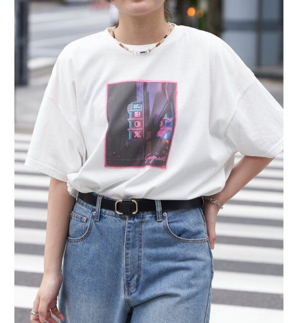 VENCE share style「綿天竺フォトハリツケTシャツ」|Tシャツ・カットソー|