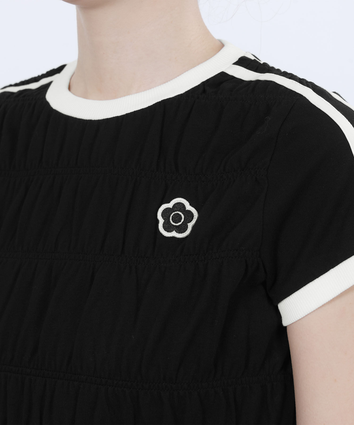 MARY QUANT「バイカラーシャーリング Tシャツ」|Tシャツ・カットソー|