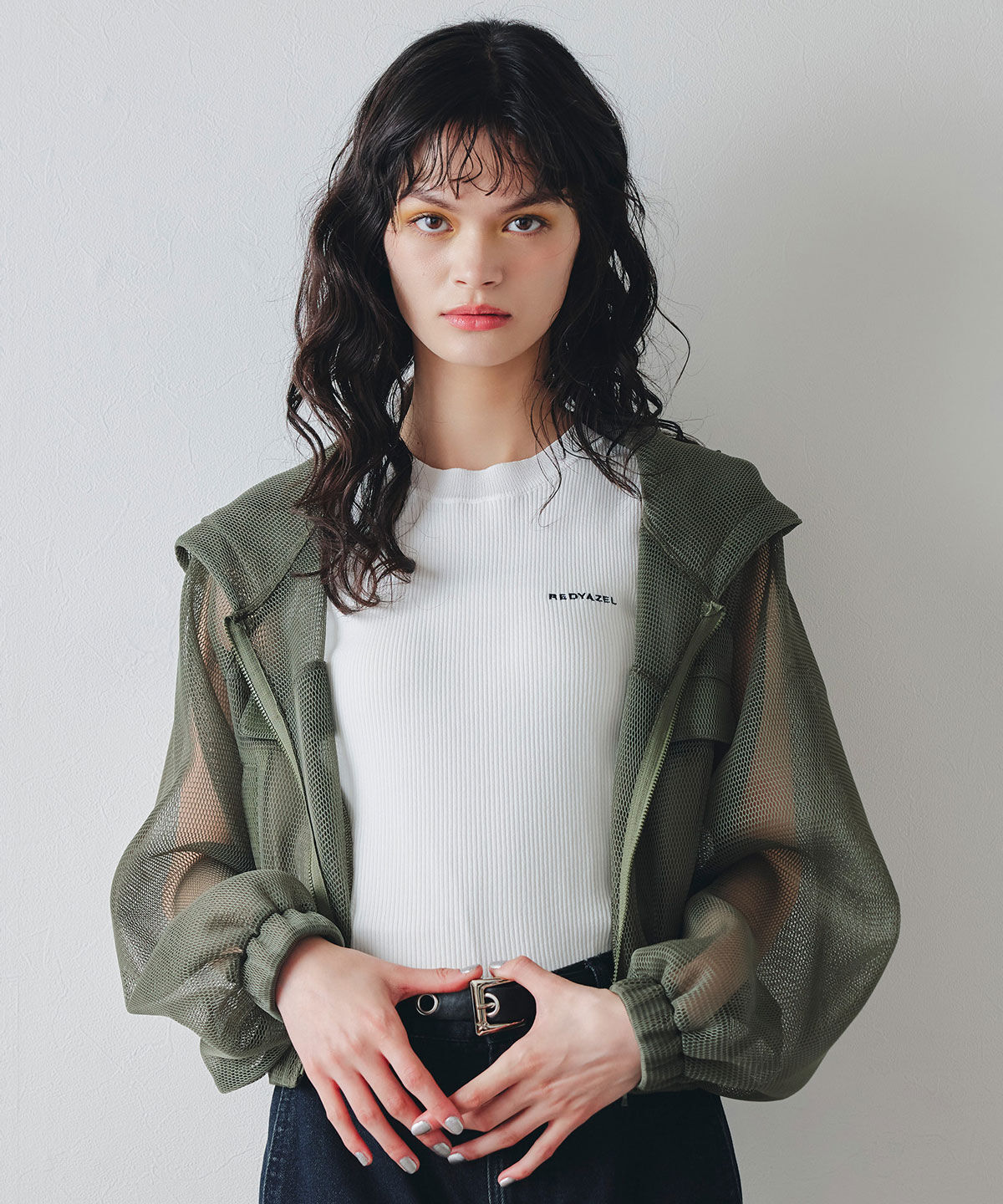REDYAZEL「ロゴベーシックノースリーブニット」|Tシャツ・カットソー|ホワイト