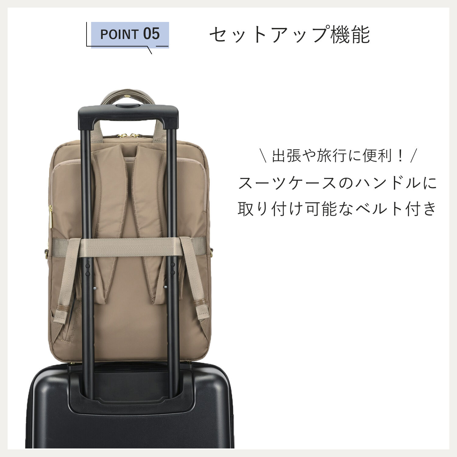 ace.「ace. フィッテム ビジネスリュック レディースビジネス A4 / 13.3インチPC収納 68682」|リュック|