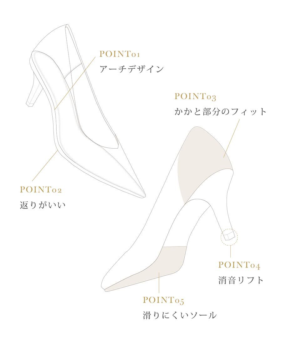  「【走れる美脚パンプス】コンビマテリアルリボンフィットパンプス」|パンプス|