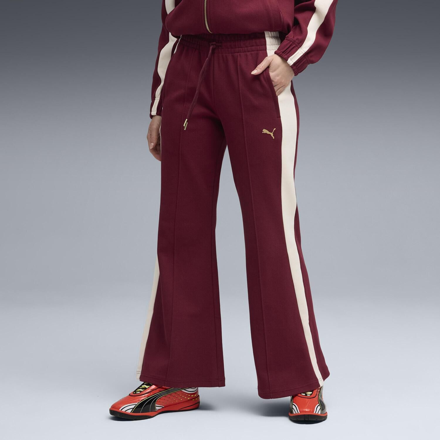 PUMA「【PUMA ｳｪｱ】W T7 FLARED PANTS」|チノ|