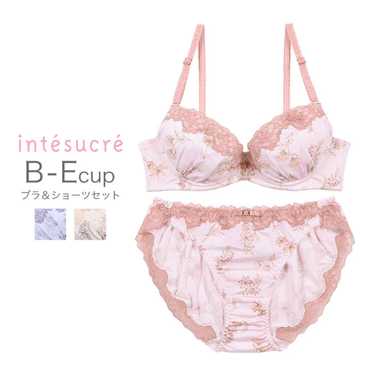 intesucre「アンテシュクレ らくしてキレイ ふわさらtype ブラセット 全3色 B-E/65-75 IBT338」|インナー|