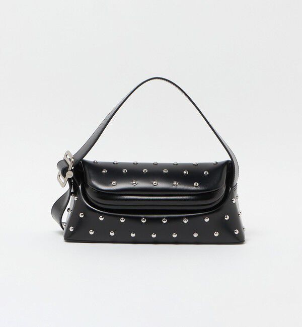 OSOI「＜OSOI＞FOLDER BROT STUD バッグ」|ショルダー・メッセンジャー|BLACK