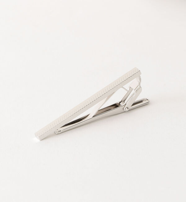 UNITED ARROWS green label relaxing「HALF SLANT タイバー」|ネクタイピン・カフスボタン|SILVER