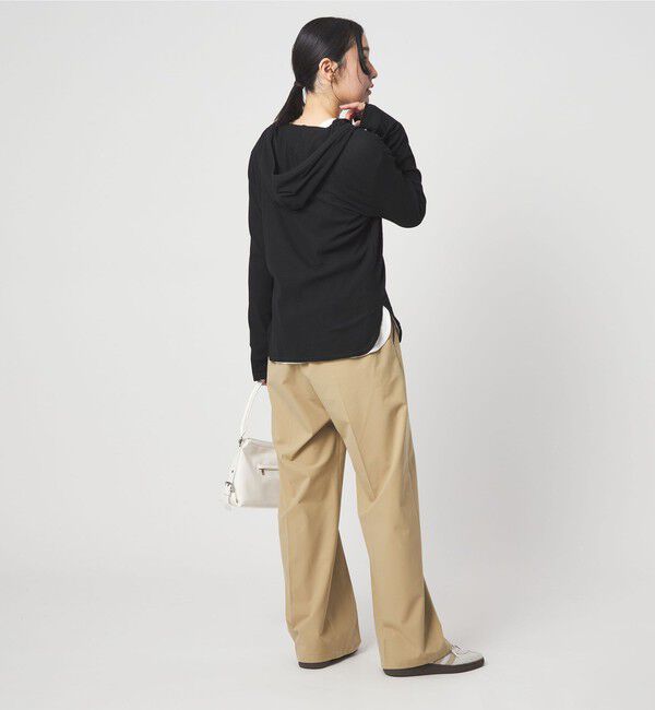 UNITED ARROWS green label relaxing「【WEB限定】＜at ease＞シアーテレコ フード ロングスリーブ カットソー」|Tシャツ・カットソー|