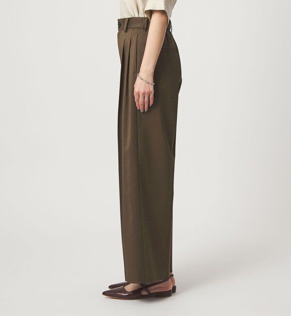 UNITED ARROWS green label relaxing「［size SHORT/TALLあり］ツイル イージー ワイド パンツ」|スラックス|