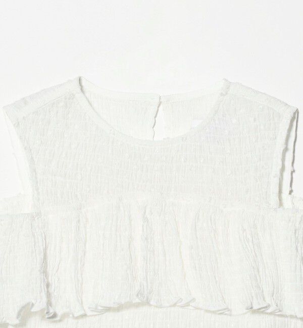 UNITED ARROWS green label relaxing「【COOL CHIC GIRLS STYLE】ラッフルショートスリーブ / キッズ  120cm-160cm」|シャツ・ブラウス|