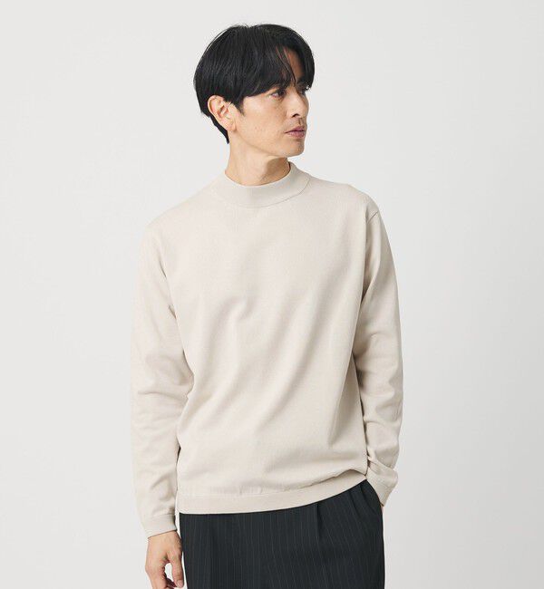 BEAUTY&YOUTH UNITED ARROWS「デオドラント ジャケット ネック ロングスリーブ ニット 抗菌防臭 ウォッシャブル」|ニット・セーター|