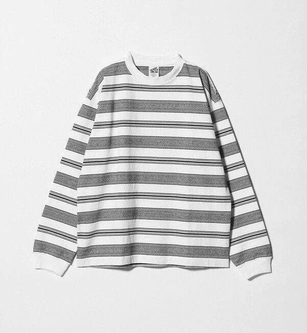 BEAUTY&YOUTH UNITED ARROWS「12oz ヘビーウェイト ボーダー クルーネック カットソー」|Tシャツ・カットソー|