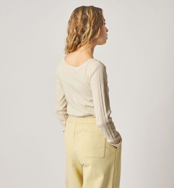 STEVEN ALAN「＜Steven Alan＞アイレット プルオーバー」|ニット・セーター|OFF WHITE
