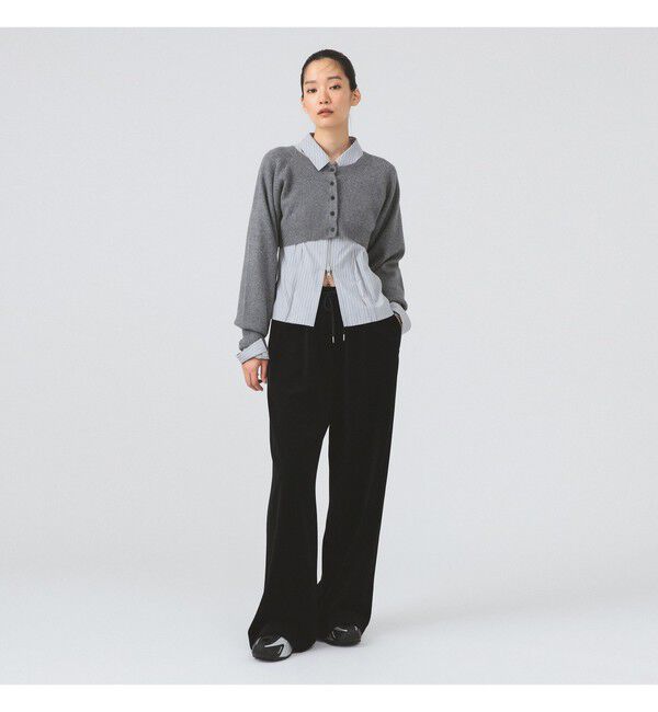 Ray BEAMS 「ベロア ワイド スウェット パンツ」|その他|