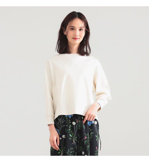 Demi-Luxe BEAMS 「ポンチ ボートネック プルオーバー」|Tシャツ・カットソー|
