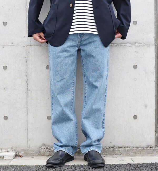 SHIPS any「【SHIPS any別注】NEEDBY heritage: JOE ストレート デニム パンツ◇」|デニム|ブルー