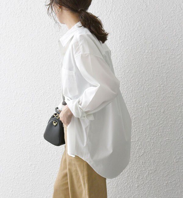 SHIPS any「SHIPS any:〈洗濯機可能〉REPREVE レギュラーカラー ルーズ ポケット シャツ」|シャツ・ブラウス|