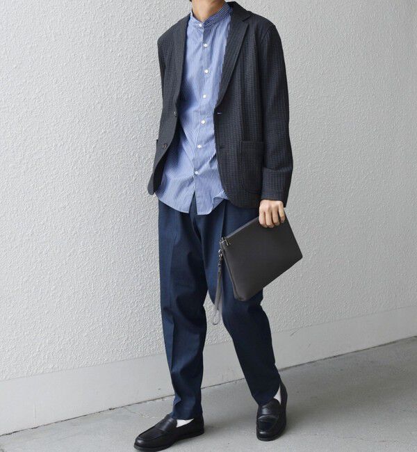 SHIPS any「SHIPS any: スプリット レザー トートバッグ (クラッチバッグ付き) 26SS◆」|トートバッグ|