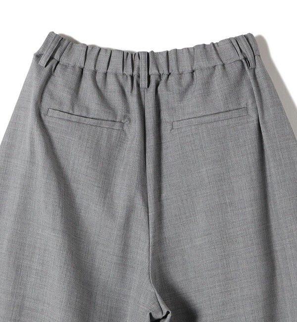 SHIPS for women「SHIPS Primary Navy Label:タック ワイド コクーン パンツ」|スラックス|