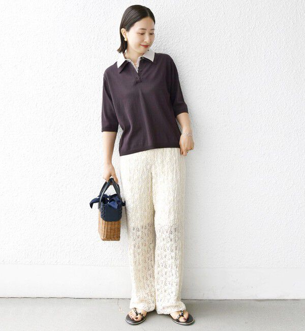 SHIPS for women「〈手洗い可能〉ラッセル レース イージー パンツ」|その他|