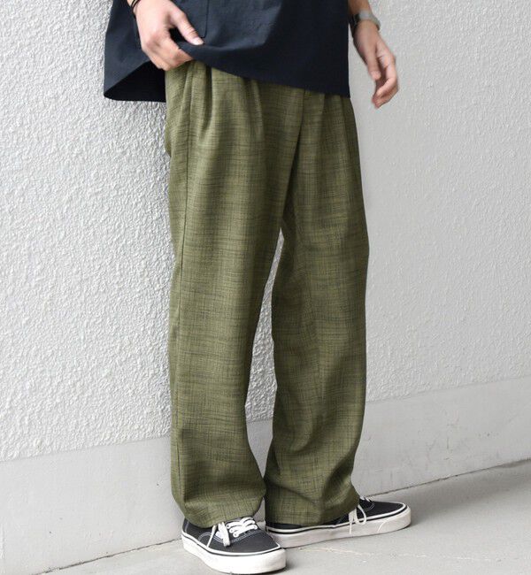 SHIPS any「SHIPS any:〈UVカット〉FUTURE LINEN CANVAS リネンライク セミワイド パンツ◇」|その他|
