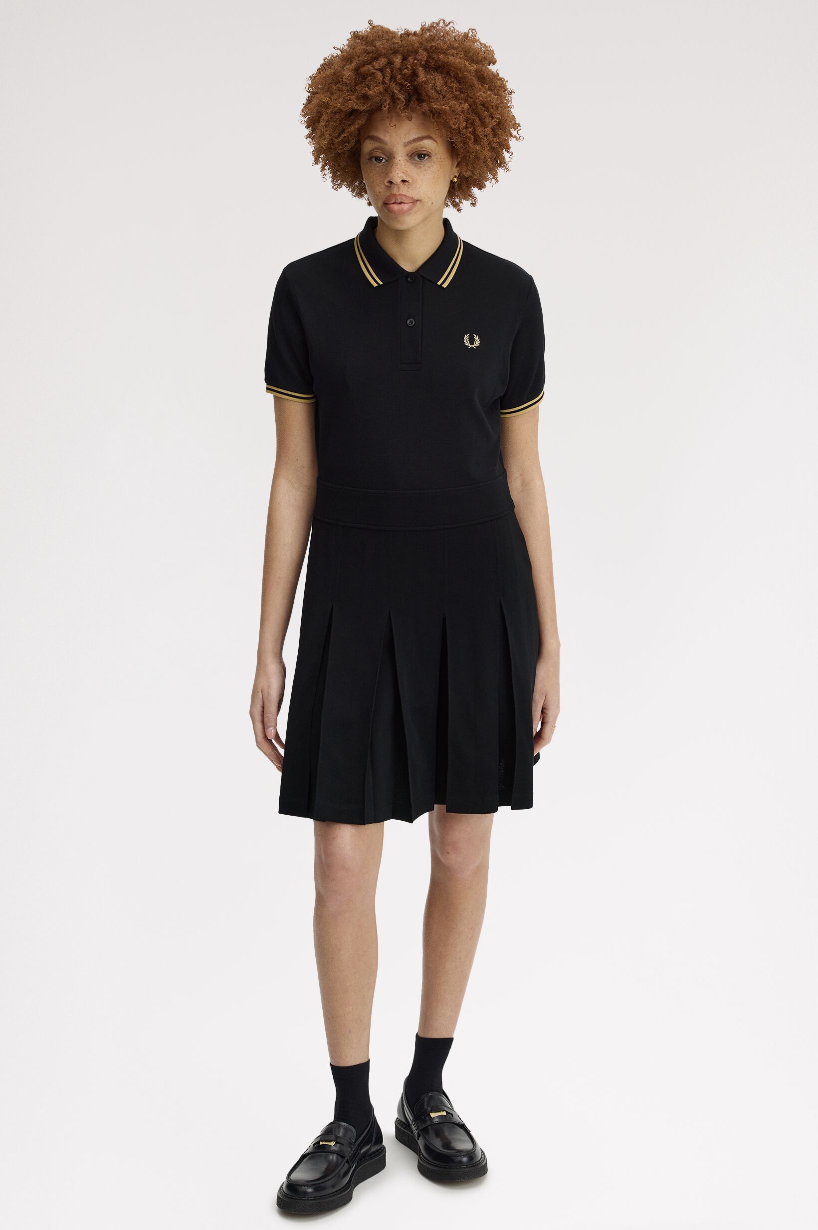 FRED PERRY 「Tipped Pleated Tennis Dress」|ワンピース|