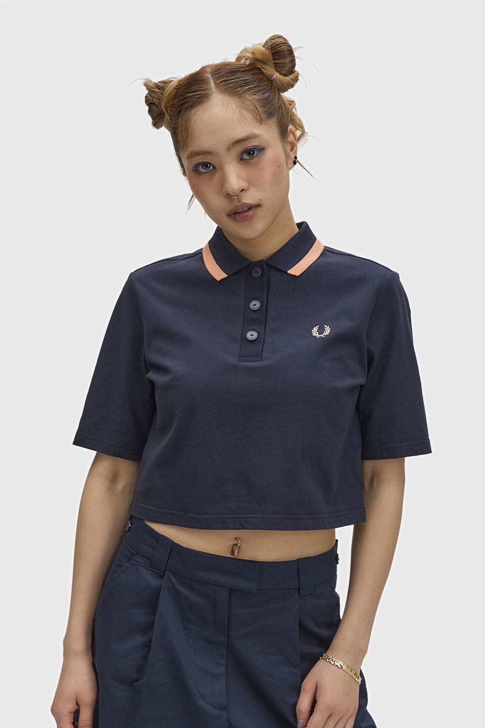 FRED PERRY 「Bold Tipped Polo Shirt」|ポロシャツ|NAVY