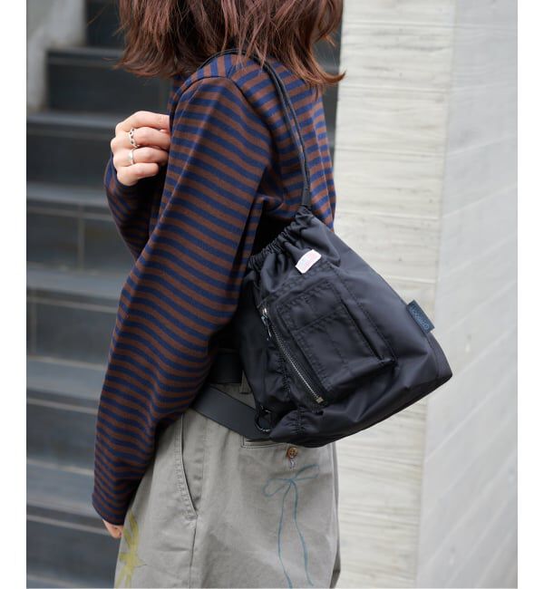 OUTDOOR PRODUCTS Usual Things「≪追加2 予約≫MA-1 DrawstringBAG」|ショルダー・メッセンジャー|ブラック