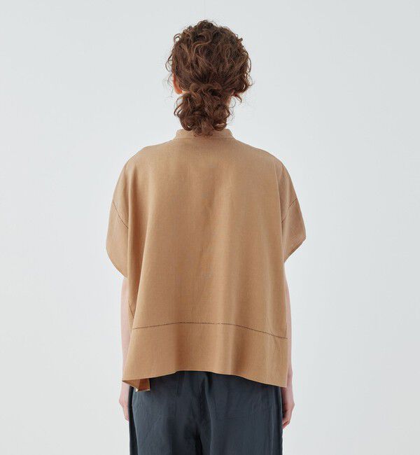 GALERIE VIE「【一部WEB先行予約】フレンチリネン スタンドカラーシャツ」|シャツ・ブラウス|