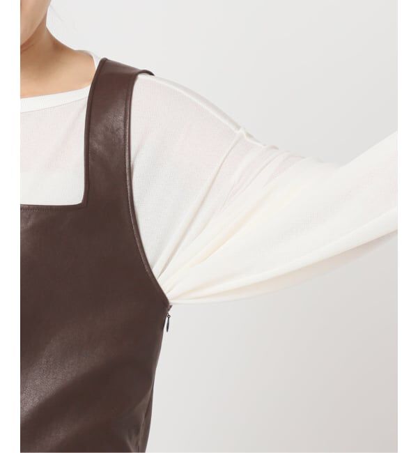  「FAUX LEATHER TOPS：ブラウス」|シャツ・ブラウス|