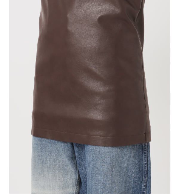  「FAUX LEATHER TOPS：ブラウス」|シャツ・ブラウス|