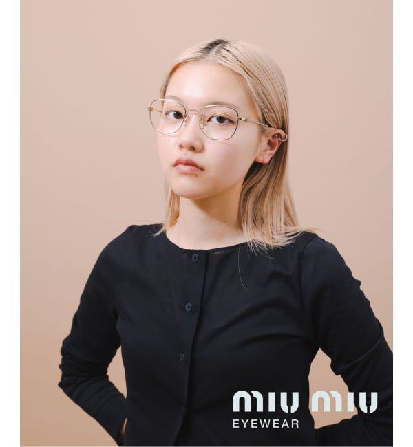 EYETHINK「MIU MIU 50WVZVN1O153 Optical」|メガネ|ゴールド