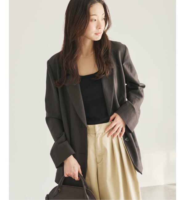 Plage「sandy linen 混 ジャケット」|テーラードジャケット|