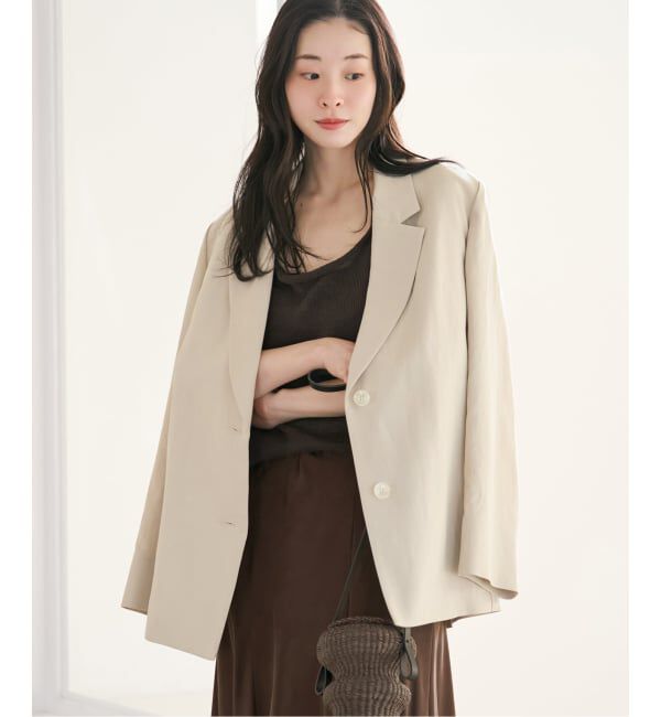 Plage「sandy linen 混 ジャケット」|テーラードジャケット|
