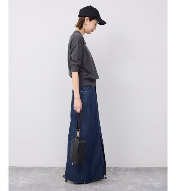 SLOBE IENA「《WEB限定/追加予約/シリーズあり》コットンキュプラハーフスリーブプルオーバー」|ニット・セーター|
