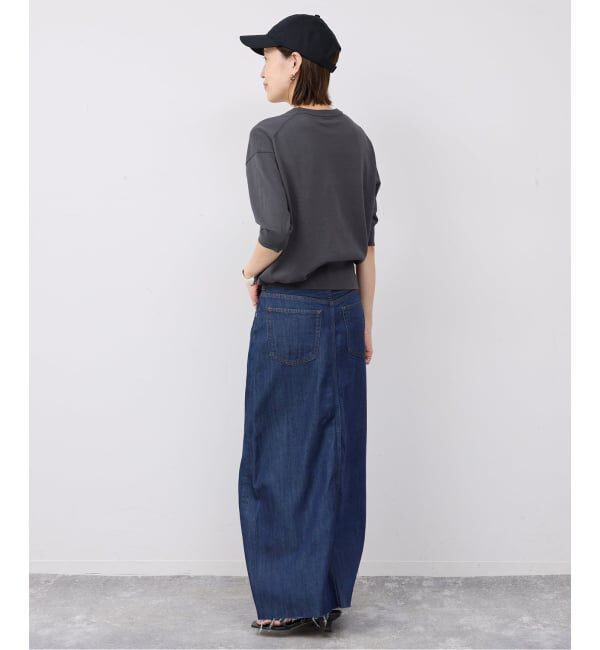 SLOBE IENA「《WEB限定/追加予約/シリーズあり》コットンキュプラハーフスリーブプルオーバー」|ニット・セーター|