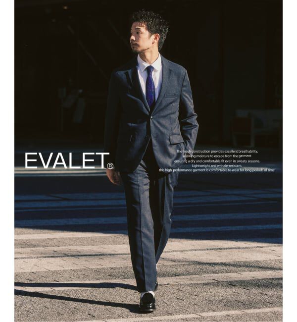 417 EDIFICE「【EVALET / エバレット】メッシュセットアップ &rdquo;ジャケット1点＋パンツ1点　セット&rdquo;」|スーツ|ネイビー