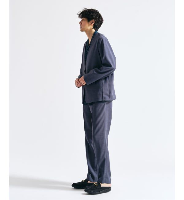 417 EDIFICE「【EVALET / エバレット】メッシュ カーディガンジャケット "セットアップ着用可能"」|ノーカラージャケット|