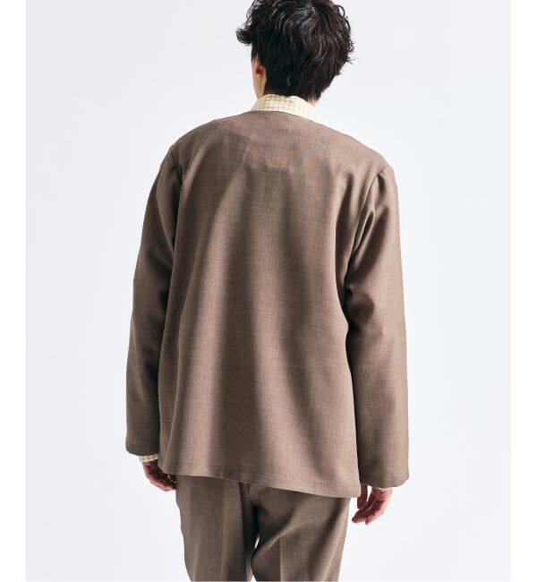 417 EDIFICE「【EVALET / エバレット】メッシュ カーディガンジャケット "セットアップ着用可能"」|ノーカラージャケット|