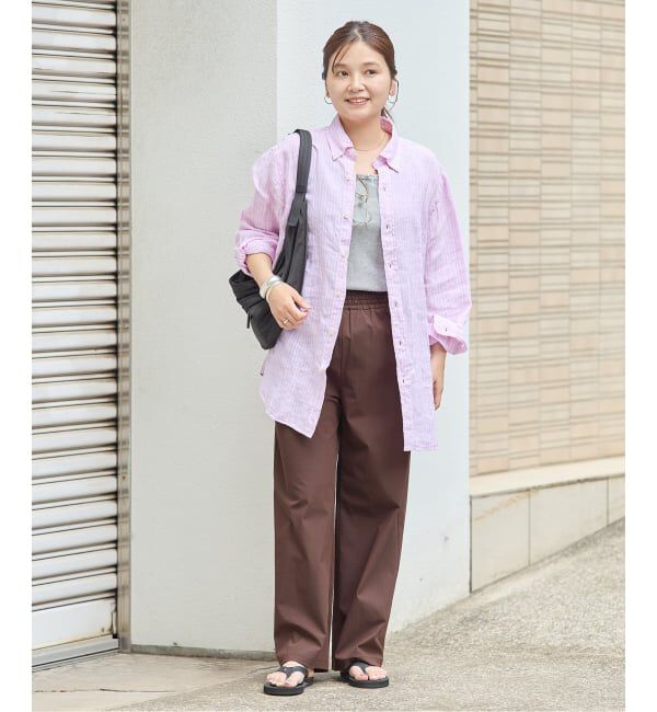 JOURNAL STANDARD「《追加6》【撥水/接触冷感/洗える/UVカット】リネンナイロンストレッチワイドパンツ」|その他|