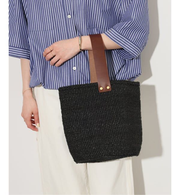 JOURNAL STANDARD relume「【MACHAKOS /マチャコス】 レザーハンドルカゴBAG」|かごバッグ|ブラック