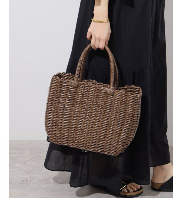JOURNAL STANDARD relume「【Le voyage en panier/ルヴォヤージュアンパニエ 】PVC Bag：かごバッグ」|かごバッグ|ブラウン