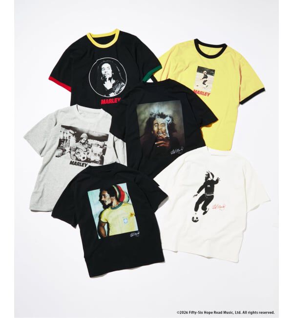 JOURNAL STANDARD「Bob Marley / ボブ・マーリー プリント Tシャツ」|Tシャツ・カットソー|