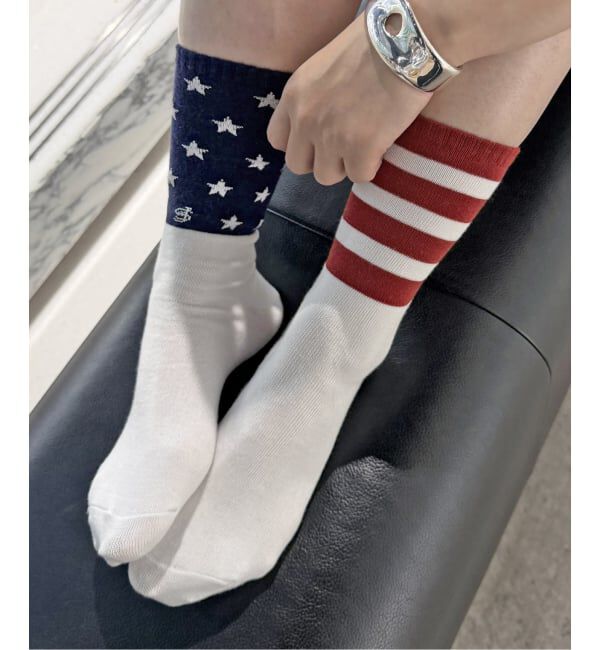 JOURNAL STANDARD「《予約》別注【RUSSELL ATHLETIC*JM for JS】LOGO SOCKS」|ソックス|ホワイト A