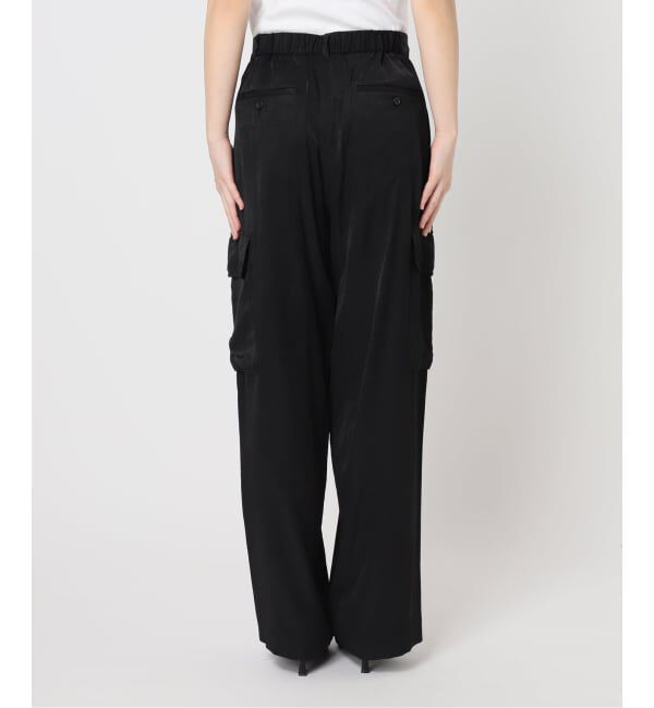 U by SPICK&SPAN「フェードサテンカーゴスラックス」|カーゴ|
