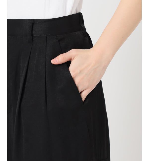 U by SPICK&SPAN「フェードサテンカーゴスラックス」|カーゴ|